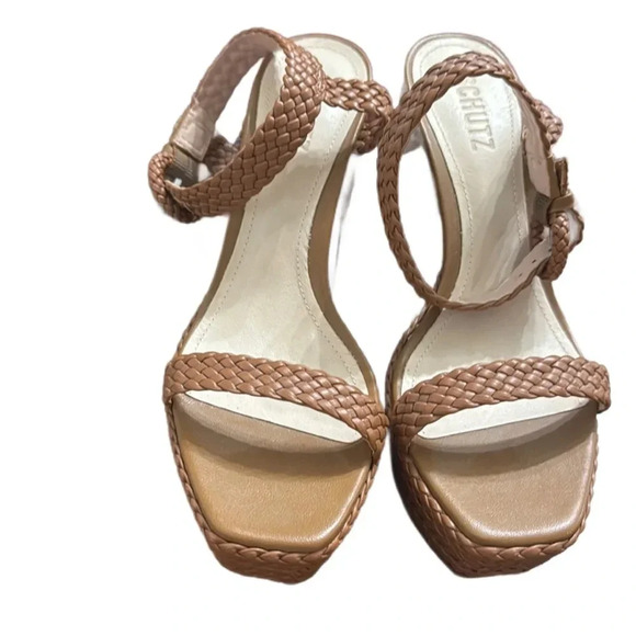 SCHUTZ BRAIDED PLATFORM SHOE 
HAZEL 
SIZE 8 
NEW - Picture 2 of 5
